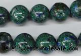 CLA483 15.5 inches 14mm round synthetic lapis lazuli beads