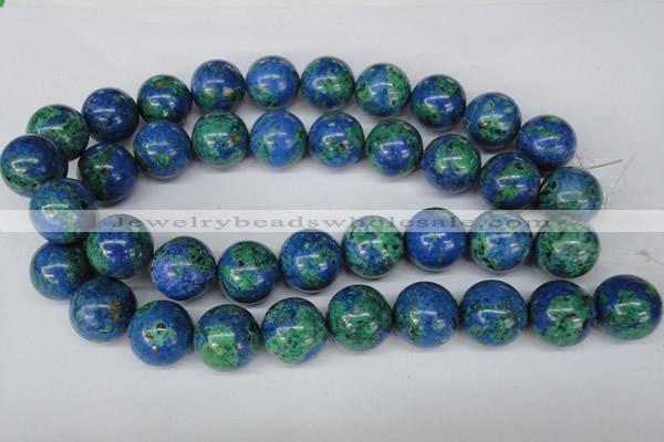 CLA486 15.5 inches 20mm round synthetic lapis lazuli beads