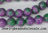 CLA491 15.5 inches 10mm round synthetic lapis lazuli beads