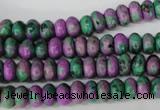 CLA498 15.5 inches 5*8mm rondelle synthetic lapis lazuli beads