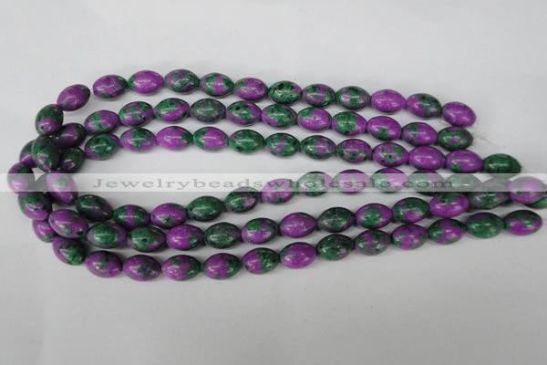 CLA503 15.5 inches 10*14mm rice synthetic lapis lazuli beads