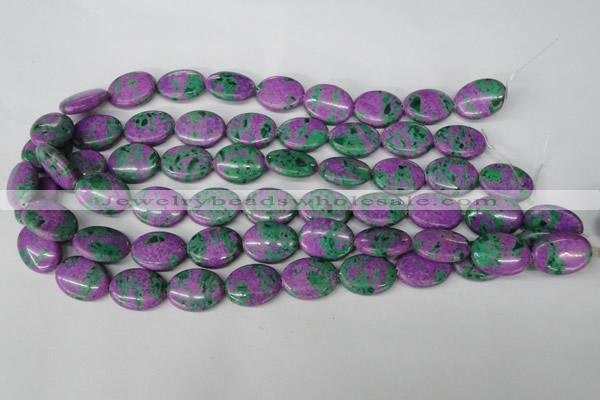 CLA515 15.5 inches 15*20mm oval synthetic lapis lazuli beads