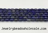 CLA540 15.5 inches 8*12mm faceted rice dyed lapis lazuli beads