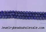 CLA60 15.5 inches 4mm round matte lapis lazuli beads