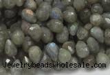 CLB07 16 inches 6*10mm faceted teardrop labradorite beads wholesale