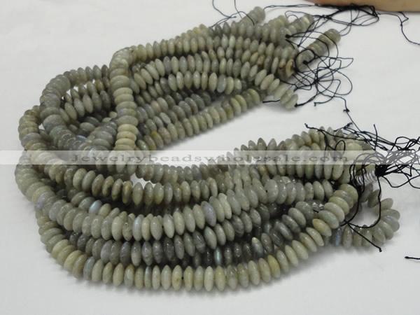 CLB09 16 inches 6*12mm roundel labradorite gemstone beads wholesale