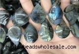 CLB1001 15.5 inches 18*30mm - 22*35mm flat teardrop labradorite beads