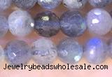 CLB1071 15.5 inches 5mm faceted round labradorite beads