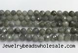 CLB1077 15.5 inches 10mm faceted round labradorite beads