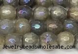 CLB1120 15 inches 6mm faceted round AB-color labradorite beads