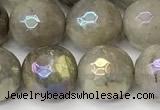 CLB1122 15 inches 10mm faceted round AB-color labradorite beads