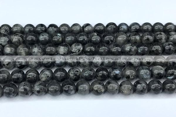 CLB1160 15 inches 8mm round black labradorite beads, 2mm hole