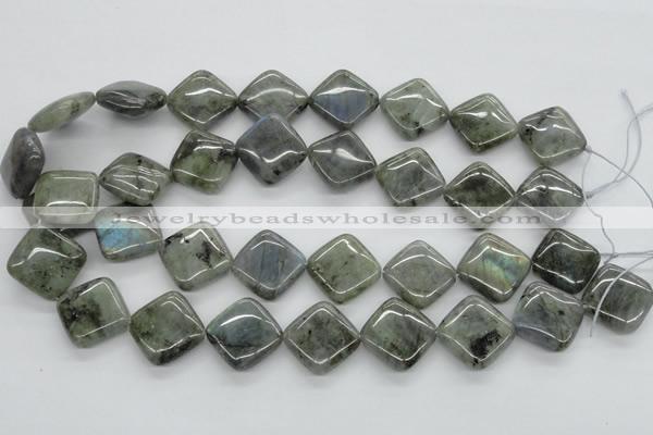 CLB120 15.5 inches 20*20mm diamond labradorite gemstone beads wholesale