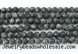 CLB1211 15.5 inches 6mm faceted round black labradorite gemstone beads