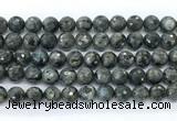 CLB1212 15.5 inches 8mm faceted round black labradorite gemstone beads