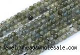 CLB1230 15.5 inches 4mm faceted round labradorite gemstone beads