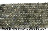 CLB1248 15 inches 4mm faceted round labradorite beads wholesale