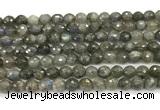 CLB1249 15 inches 6mm faceted round labradorite beads wholesale