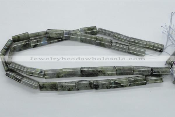 CLB125 15.5 inches 12*20mm flat column labradorite gemstone beads