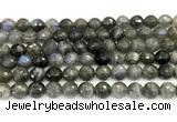 CLB1250 15 inches 8mm faceted round labradorite beads wholesale