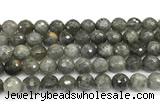 CLB1252 15 inches 12mm faceted round labradorite beads wholesale