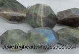 CLB128 15.5 inches labradorite nuggets faceted gemstone beads wholesale