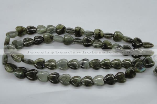 CLB130 15.5 inches 14*14mm heart labradorite gemstone beads wholesale