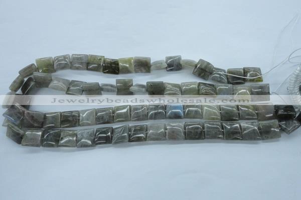 CLB132 15.5 inches 12*12mm square labradorite gemstone beads