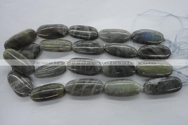 CLB136 15.5 inches 20*40mm oval labradorite gemstone beads