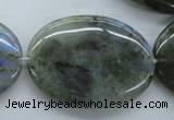 CLB137 15.5 inches 30*40mm oval labradorite gemstone beads