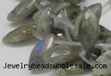 CLB15 16 inches 10*18mm faceted marquise labradorite gemstone beads