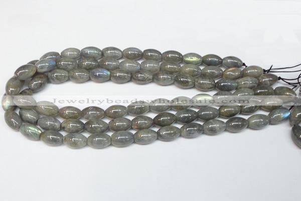 CLB150 15.5 inches 8*12mm rice labradorite gemstone beads