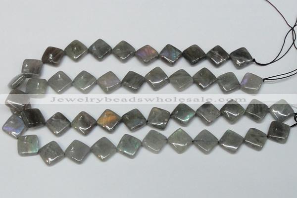 CLB153 15.5 inches 10*10mm diamond labradorite gemstone beads