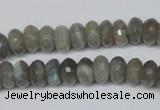 CLB179 15.5 inches 5*8mm faceted rondelle labradorite beads