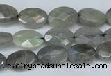 CLB187 15.5 inches 10*14mm faceted oval labradorite beads