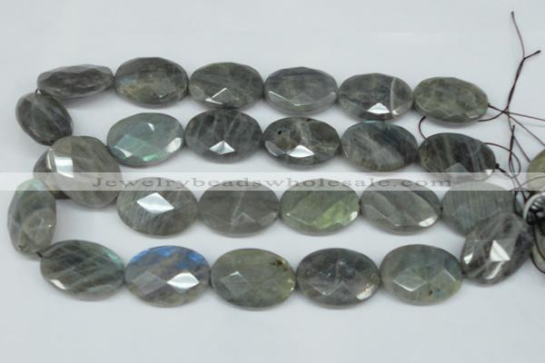 CLB189 15.5 inches 22*30mm faceted oval labradorite beads