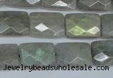 CLB197 15.5 inches 13*18mm faceted rectangle labradorite beads