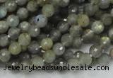 CLB21 15.5 inches 6mm faceted round labradorite gemstone beads