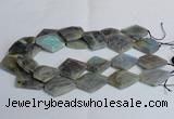 CLB215 15.5 inches 20*30mm - 30*40mm faceted freeform labradorite beads