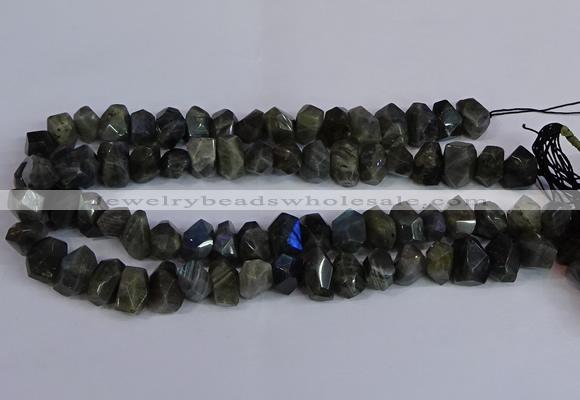 CLB232 15.5 inches 10*14mm - 13*18mm faceted nuggets labradorite beads