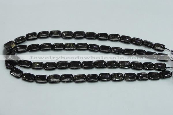 CLB309 15.5 inches 10*14mm rectangle black labradorite gemstone beads