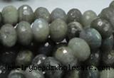 CLB31 15.5 inches 8*12mm faceted rondelle labradorite gemstone beads