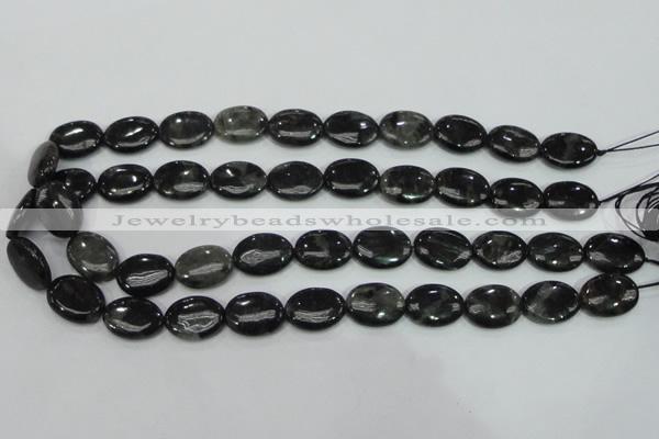 CLB312 15.5 inches 13*18mm oval black labradorite gemstone beads