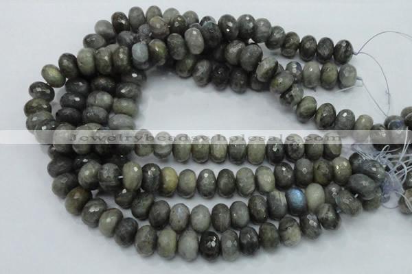 CLB33 15.5 inches 11*16mm faceted rondelle labradorite gemstone beads