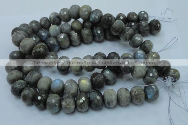 CLB34 15.5 inches 15*20mm faceted rondelle labradorite gemstone beads