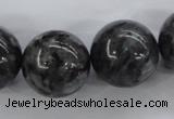 CLB358 15.5 inches 20mm round black labradorite beads wholesale