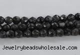 CLB359 15.5 inches 4mm faceted round black labradorite beads wholesale