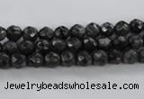 CLB360 15.5 inches 6mm faceted round black labradorite beads wholesale