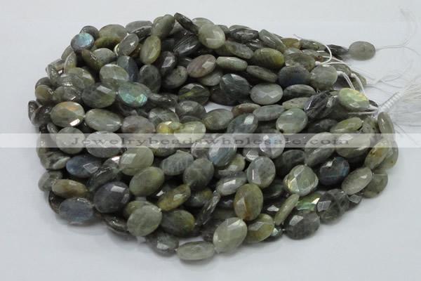 CLB43 15.5 inches 14*18mm faceted oval labradorite gemstone beads