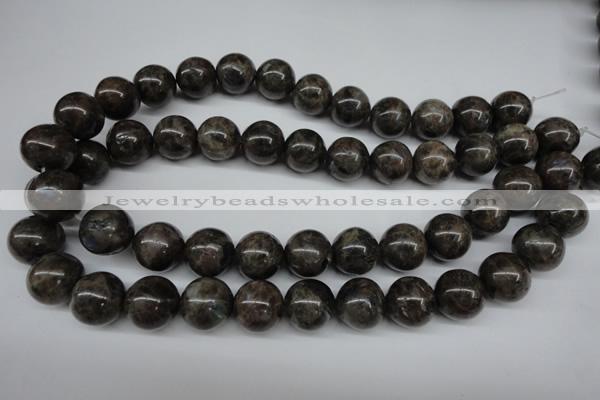 CLB436 15.5 inches 16mm round grey labradorite beads wholesale